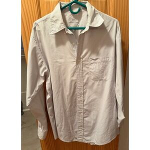 Brooks Brothers 346 Mens 16 34/35 Grey White Micro Check Cotton Button Shirt